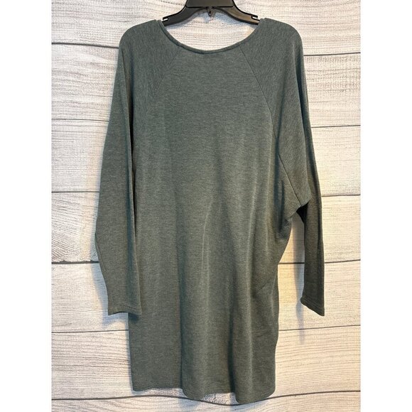 Vici Long Sleeve Olive Green Tunic Dress S - Picture 3 of 3
